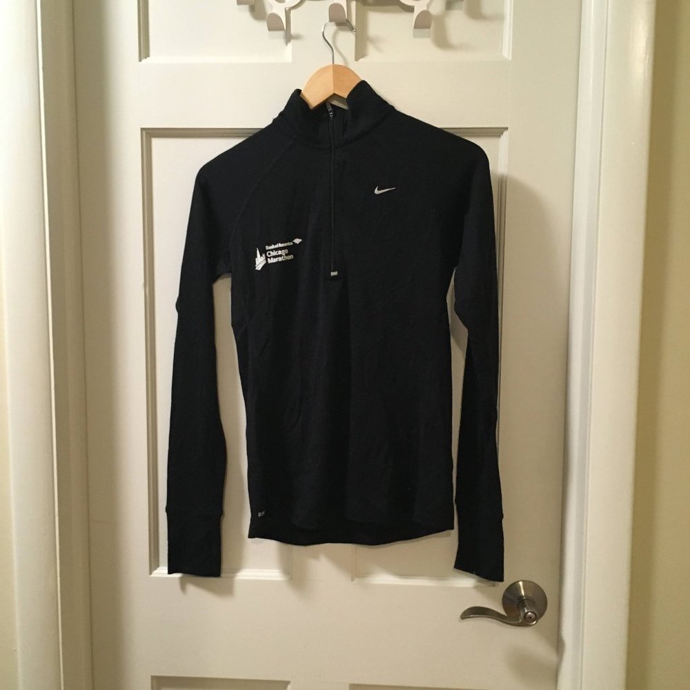 Nike dri-fit half zip-Chicago Marathon branded